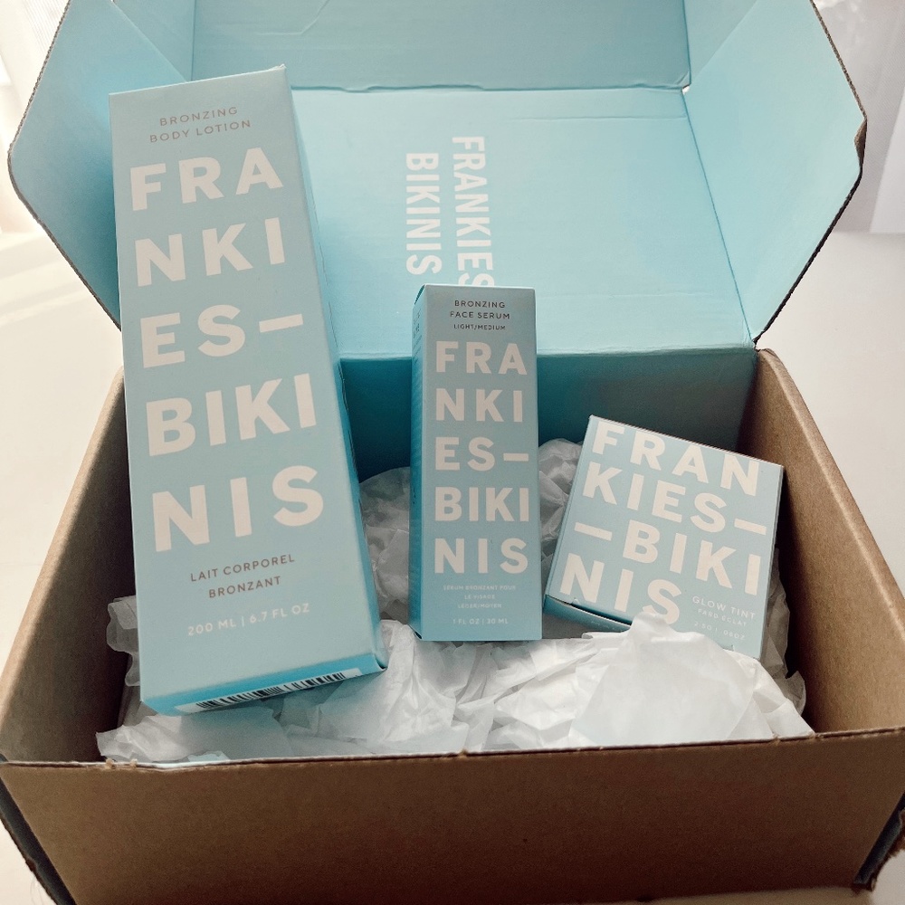 Frankie’s Bikinis Tanning assortment